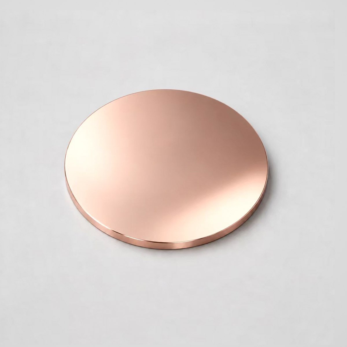 Rose gold PVD finish sample