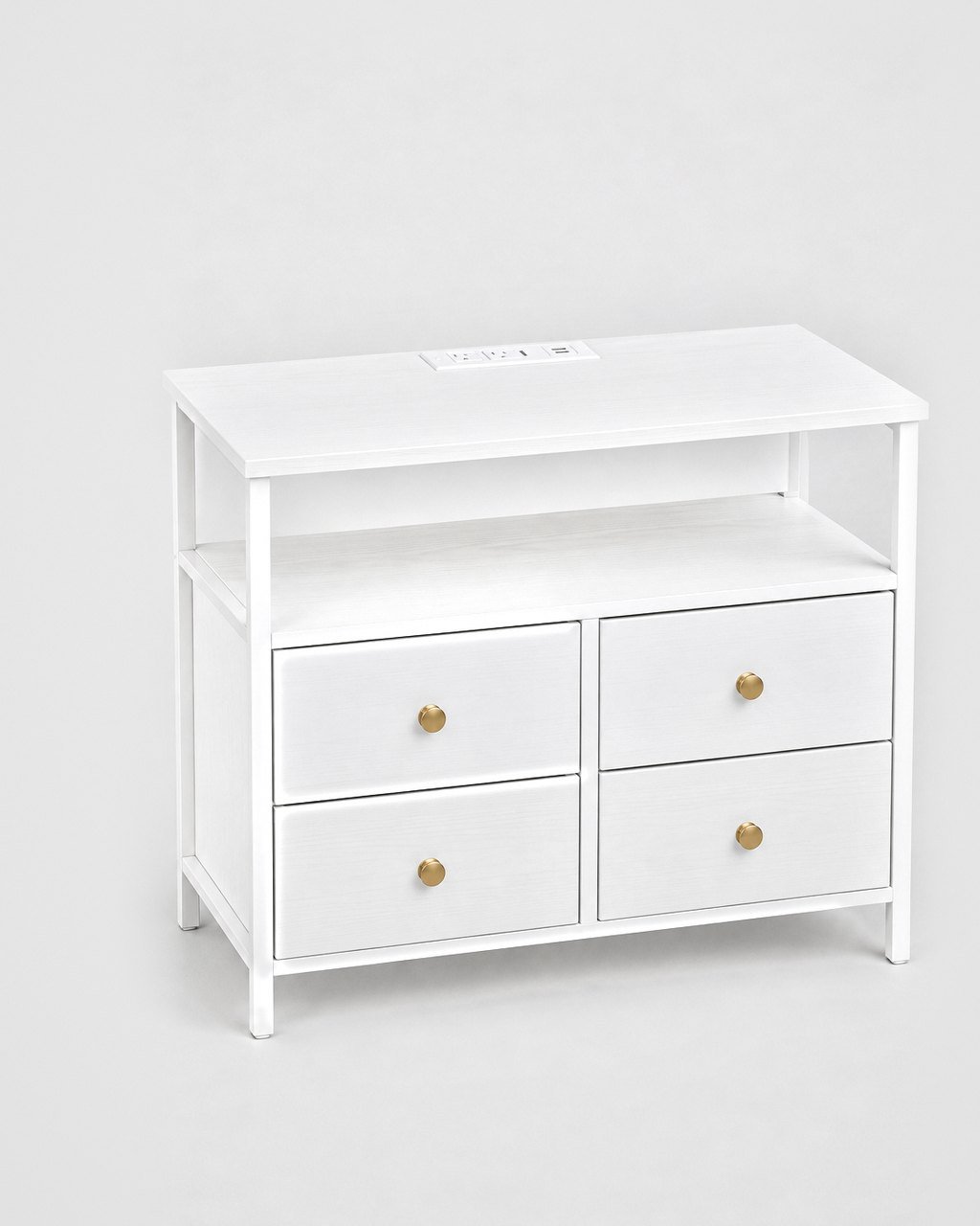 Four-drawer chest with charging