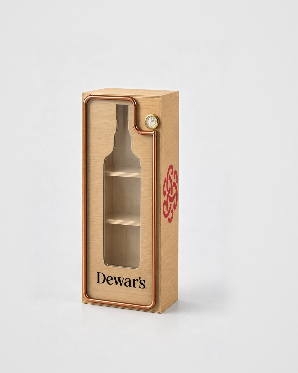 Copper-trim bottle case
