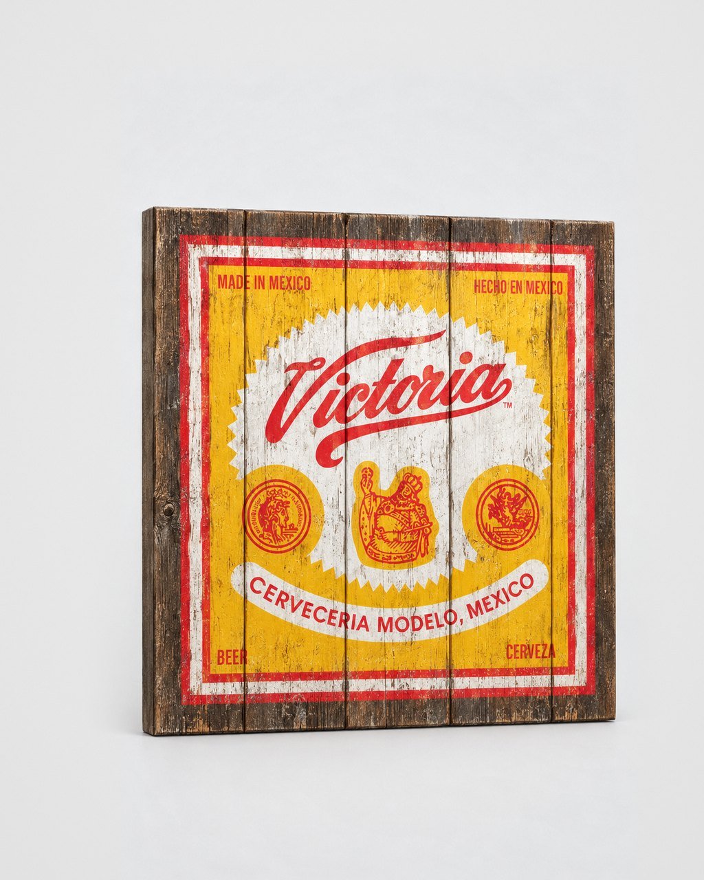 Distressed plank sign