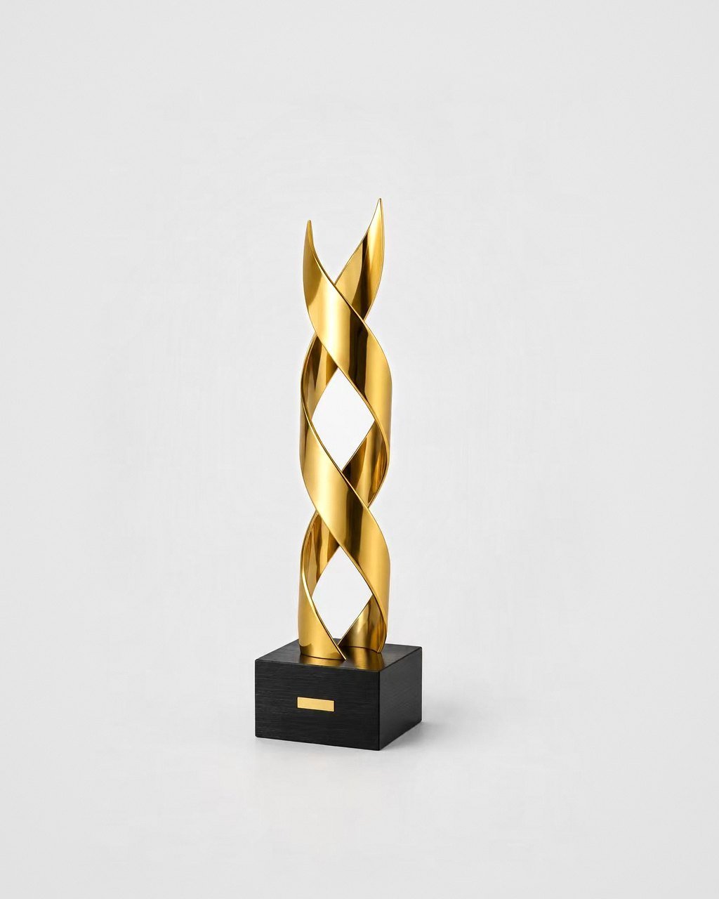 Double-helix trophy