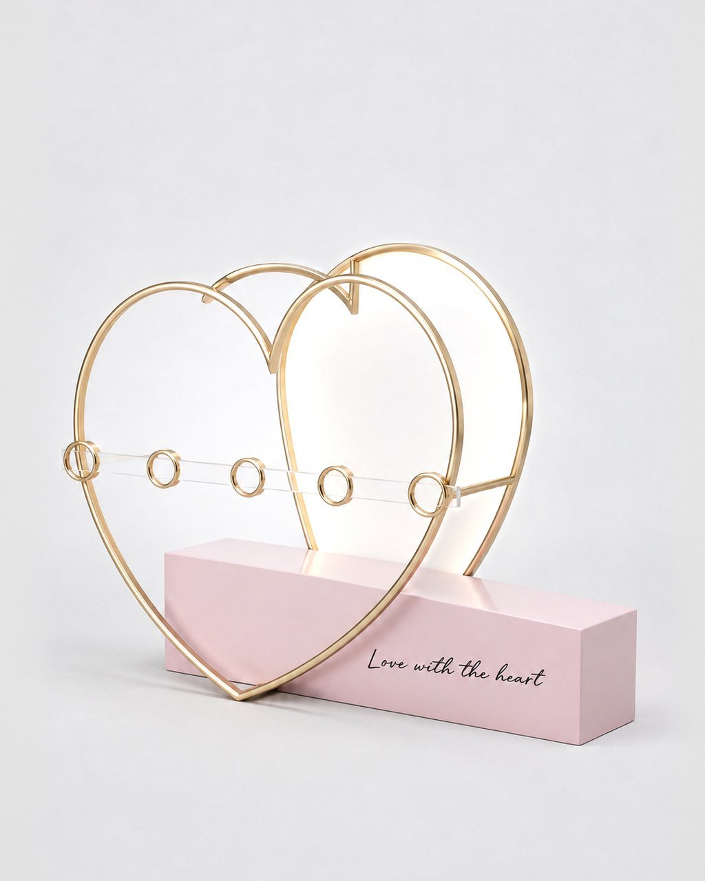 Gold-wire heart light