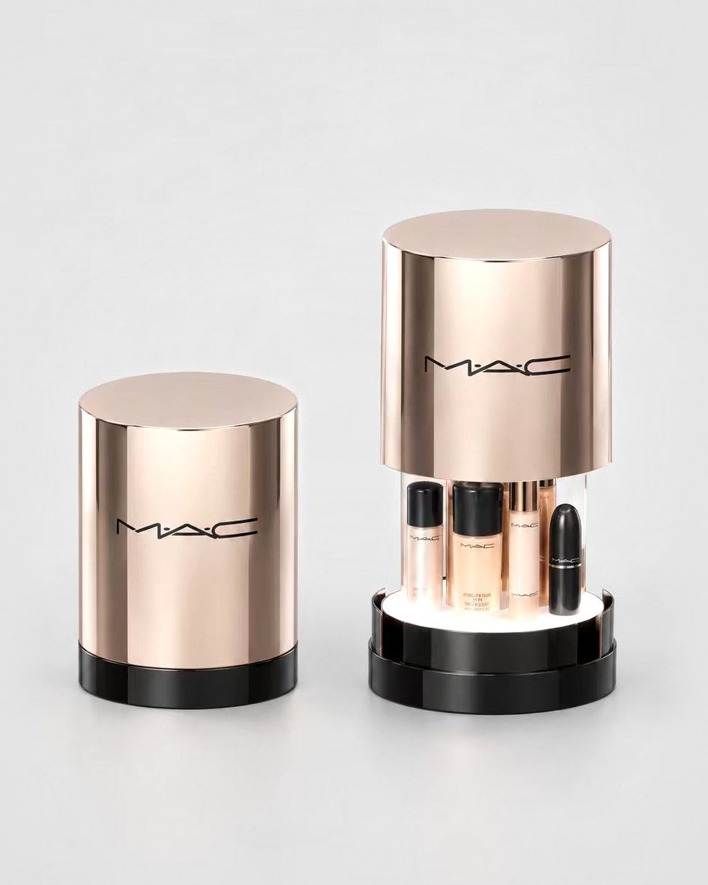 Lift-cover cylinder display