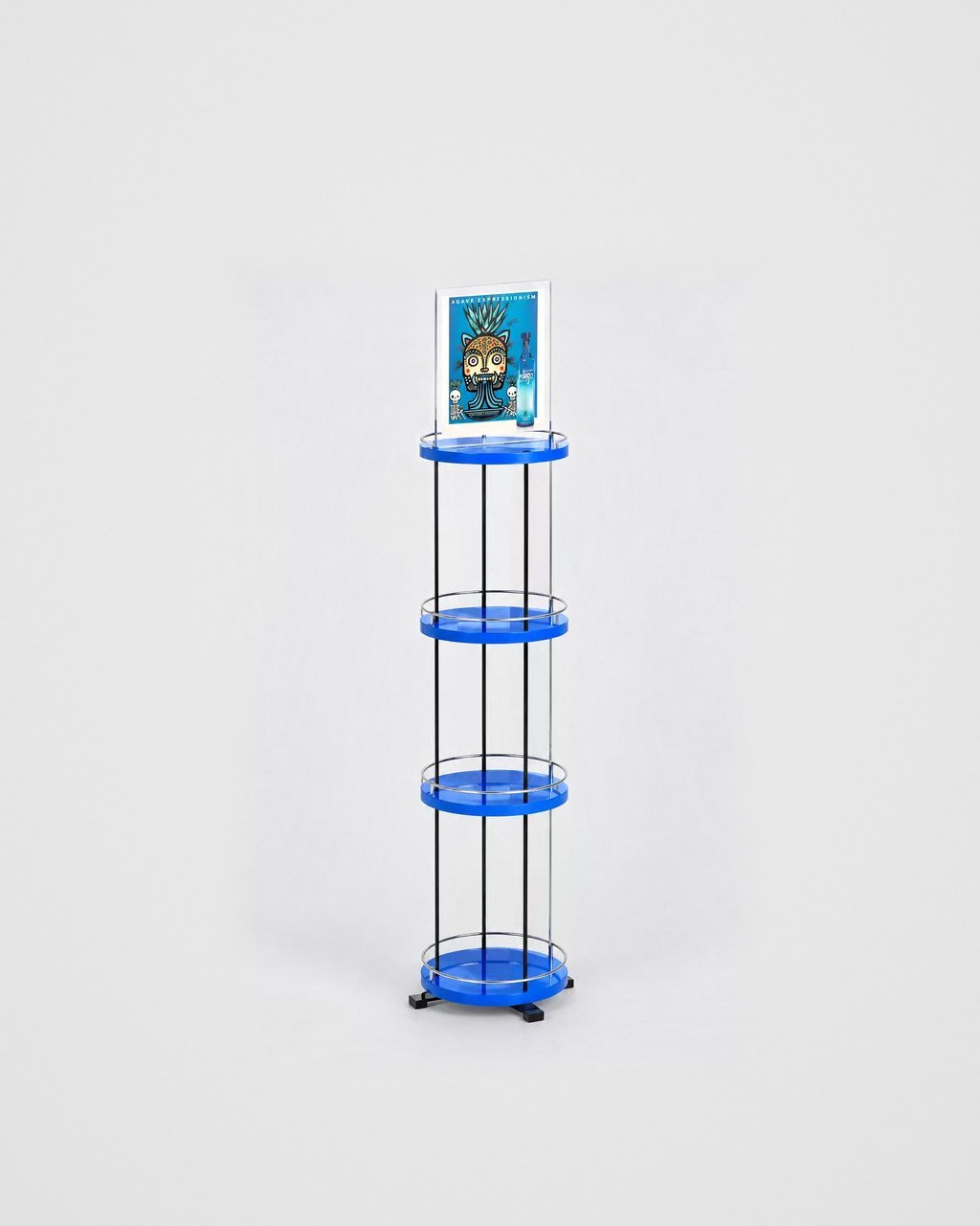 Round four-tier stand
