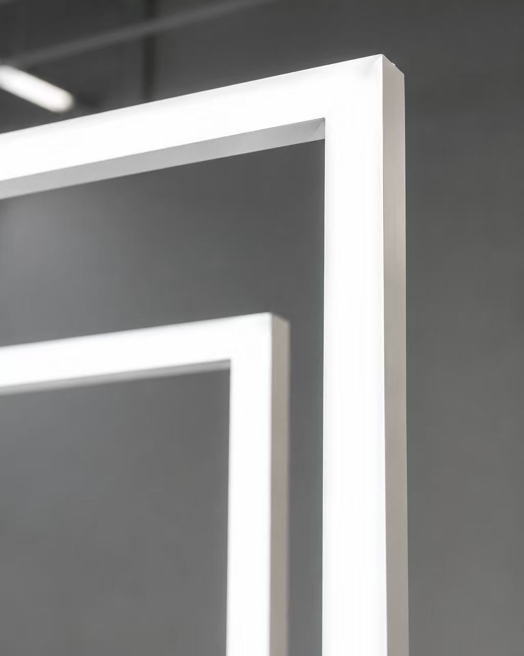 Light frame installation, detail